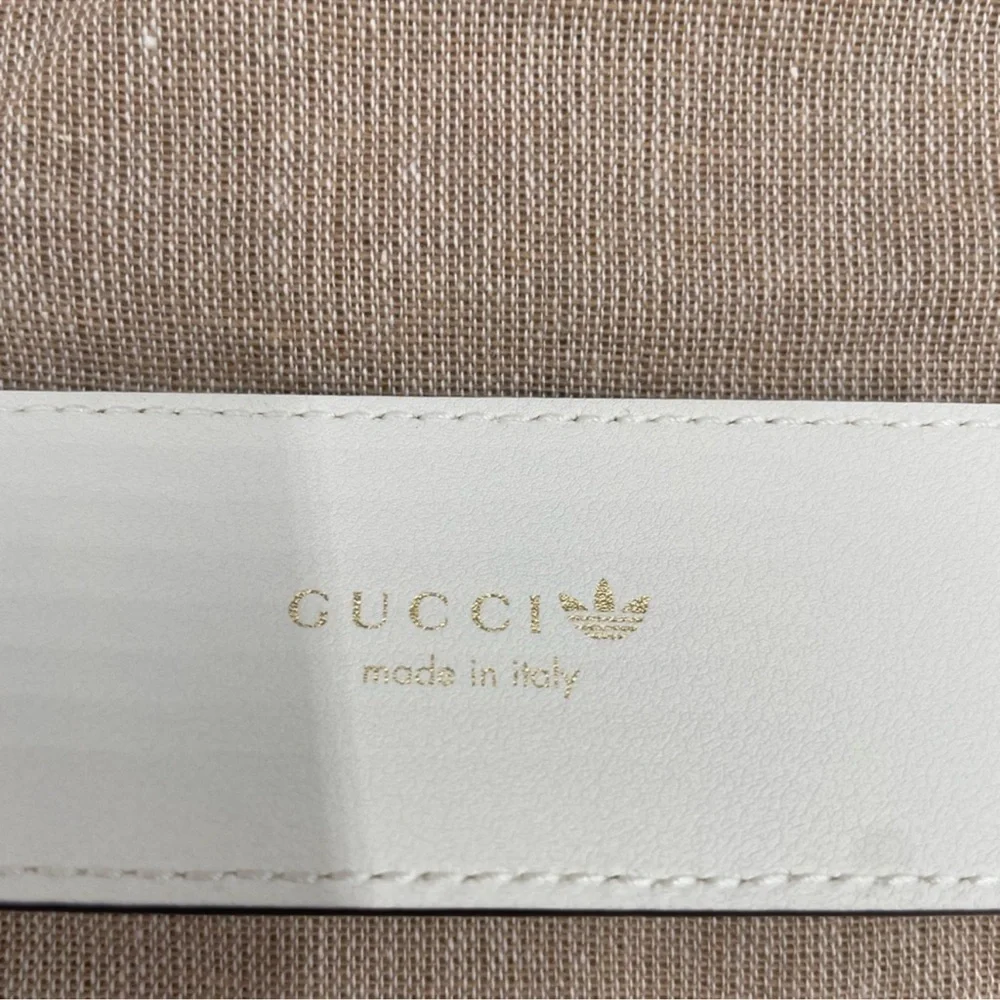 Unisex, Gucci, X Adidas, GG Marmont belt size 95 cm/38 inch made in Italy
